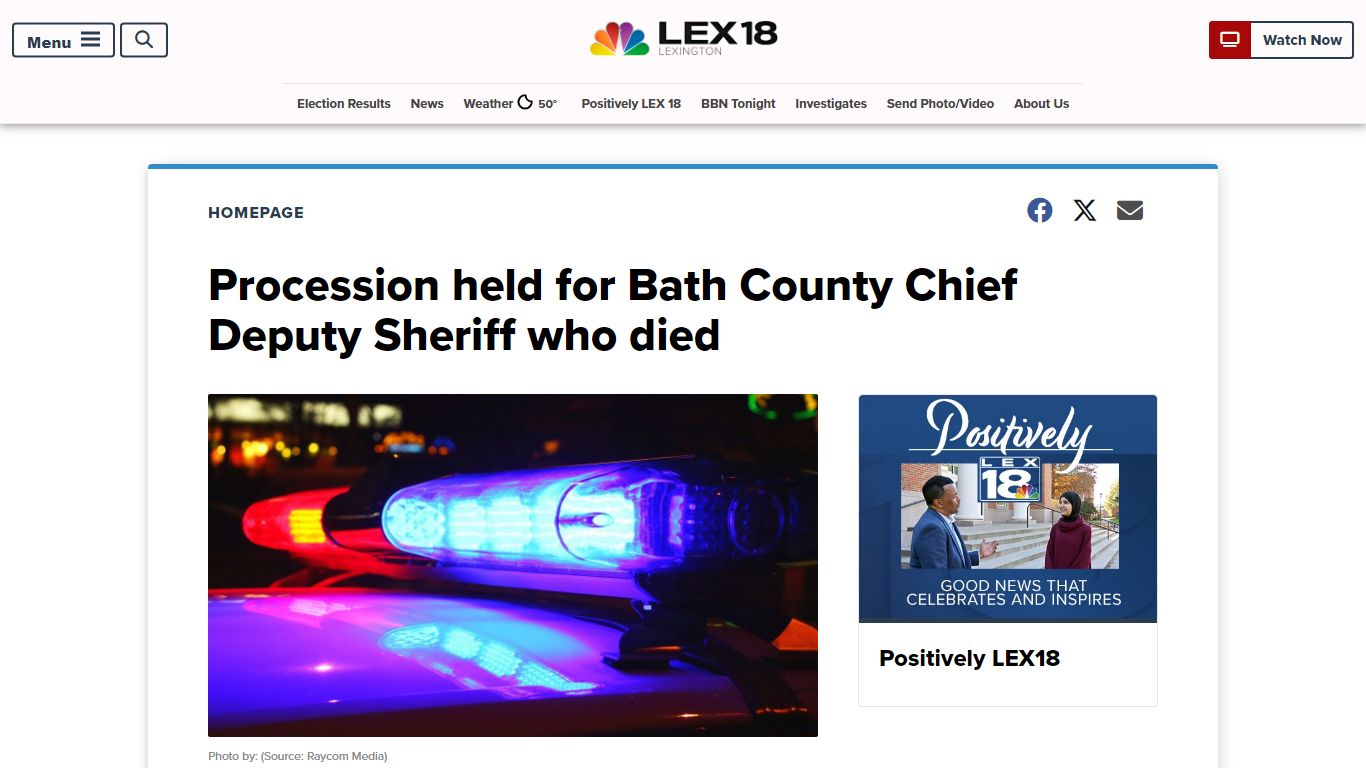 Bath County Sergeant confirms Chief Deputy Sheriff's death - LEX 18