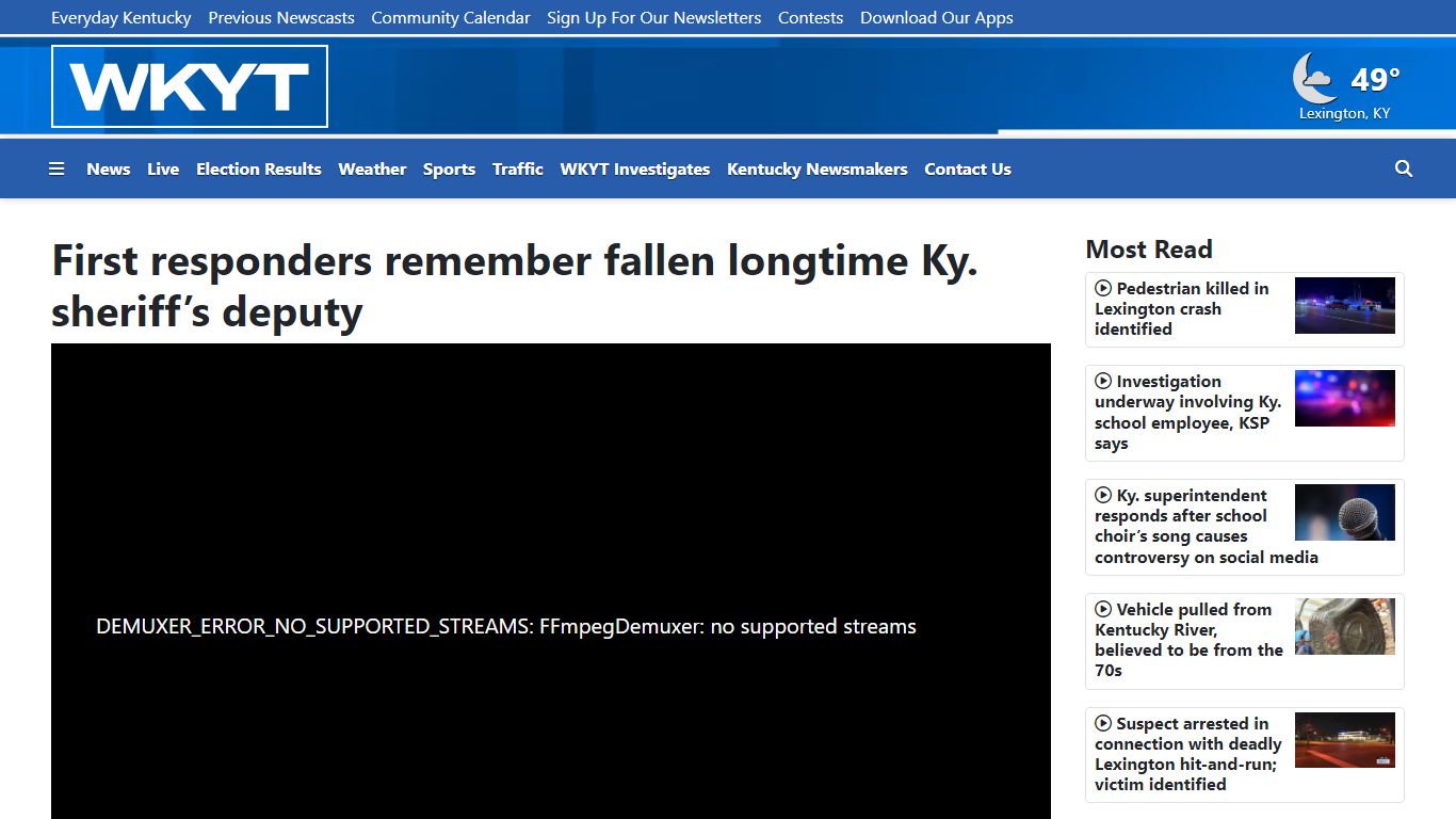 First responders remember fallen longtime Ky. sheriff’s deputy - WKYT