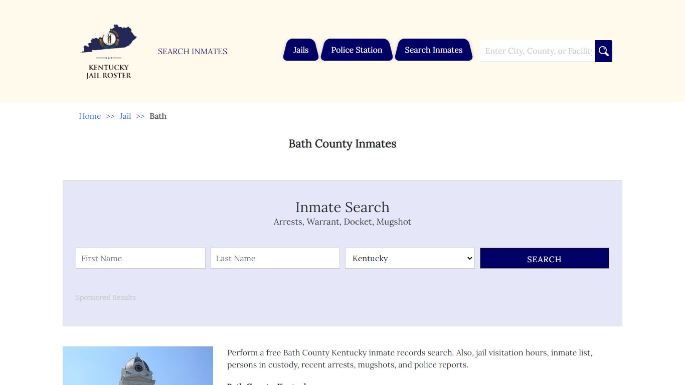 Bath County Inmates - Jail Roster Search